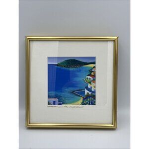 Australia Island Coastal Living Painting Framed Artwork Souvenir Ocean Beach